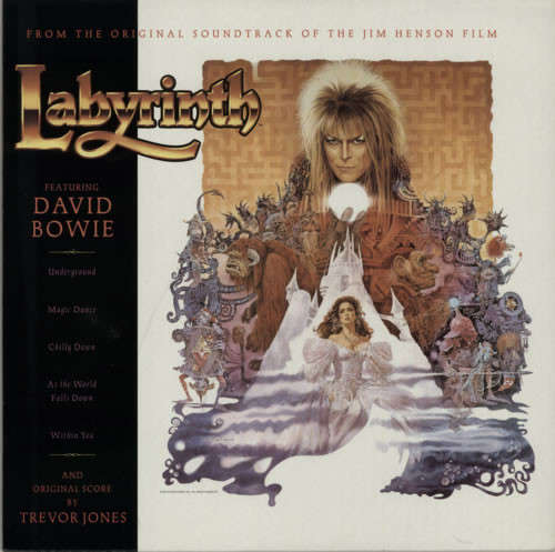 Cover David Bowie, Trevor Jones - Labyrinth (From The Original Soundtrack Of The Jim Henson Film) (LP, Album, RE, RM, Bla) Schallplatten Ankauf
