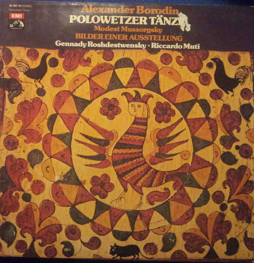 Cover Alexander Borodin, Modest Mussorgsky, Gennady Roshdestwensky*, Riccardo Muti - Polowetzer Tänze / Bilder Einer Ausstellung (LP, Comp, Club) Schallplatten Ankauf