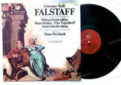 Cover Giuseppe Verdi - Chor Und Orchester Des Leipziger Rundfunks*, Hans Weisbach - Falstaff - Höhepunkte Der Oper In Deutscher Sprache (LP, Mono, RE) Schallplatten Ankauf