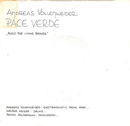 Cover Andreas Vollenweider - Pace Verde (7, Single) Schallplatten Ankauf