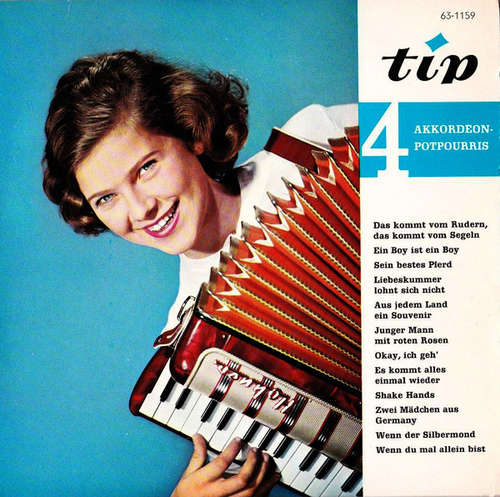 Cover Günther Gürsch Und Seine Akkordeon-Rhythmiker - 4 Akkordeon-Potpourris (7, EP) Schallplatten Ankauf