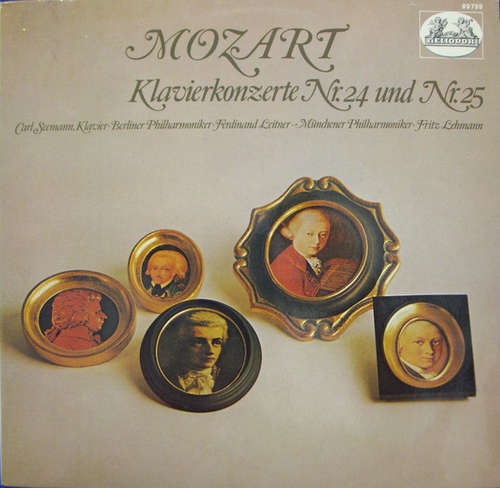 Cover Mozart*, Carl Seemann, Berliner Philharmoniker, Münchner Philharmoniker, Ferdinand Leitner, Fritz Lehmann - Klavierkonzerte Nr. 24 Und Nr. 25 (LP, Comp, Ste) Schallplatten Ankauf
