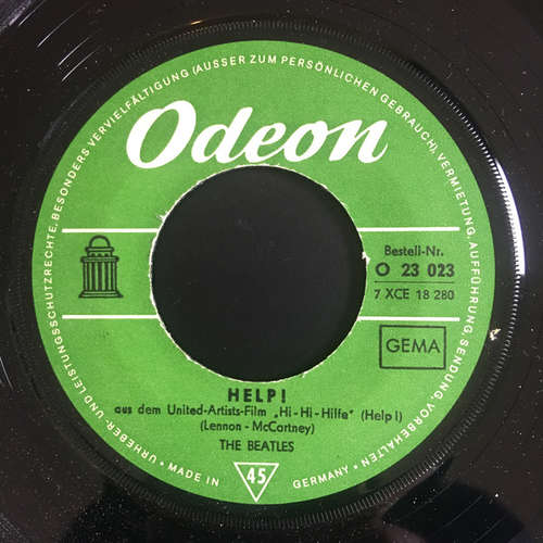 Cover The Beatles - Help! (7, Single, Mono) Schallplatten Ankauf