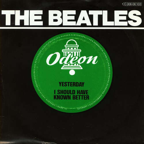 Cover The Beatles - Yesterday / I Should Have Known Better (7, RE) Schallplatten Ankauf