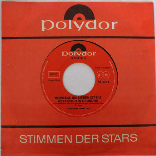 Cover Orchester James Last - Morgens Um Sieben Ist Die Welt ... / Choral (7, Single) Schallplatten Ankauf