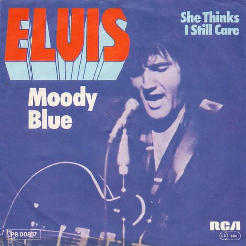 Cover Elvis Presley - Moody Blue (7, Single) Schallplatten Ankauf
