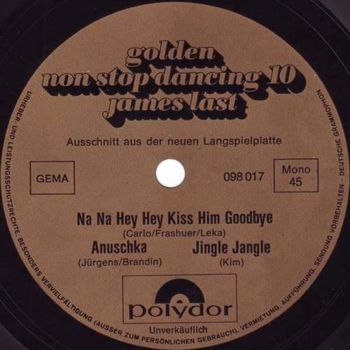 Cover James Last - Golden Non Stop Dancing 10 - Ausschnitt Aus Der Neuen Langspielplatte (Flexi, 7, S/Sided, Promo, Mono) Schallplatten Ankauf
