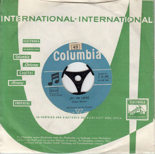 Cover Cliff Richard And The Shadows* - I Love You (7, Single) Schallplatten Ankauf
