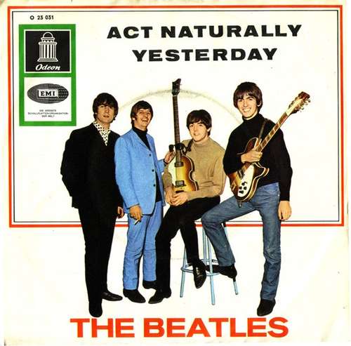 Cover The Beatles - Act Naturally / Yesterday (7, Single) Schallplatten Ankauf