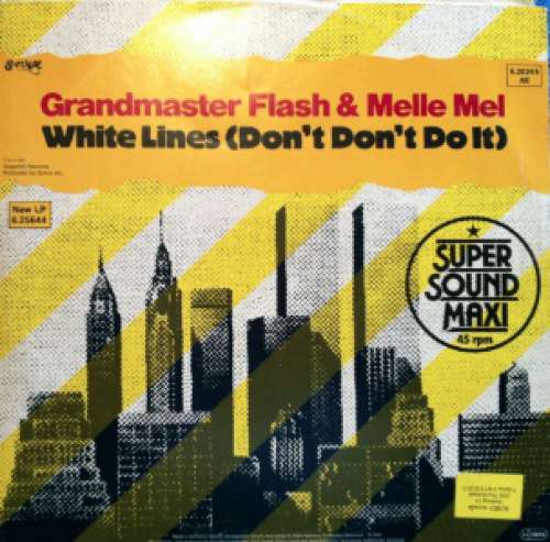Cover Grandmaster Flash & Melle Mel - White Lines (Don't Don't Do It) (12, Maxi) Schallplatten Ankauf