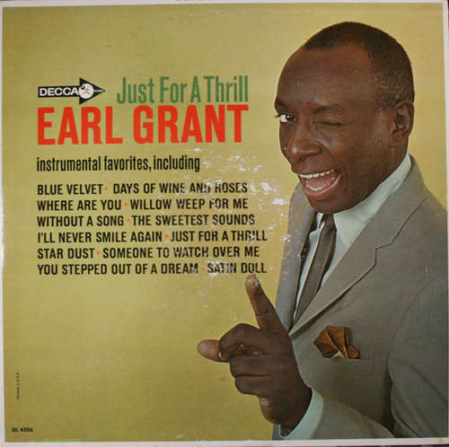 Cover Earl Grant - Just For A Thrill (LP, Album, Mono) Schallplatten Ankauf