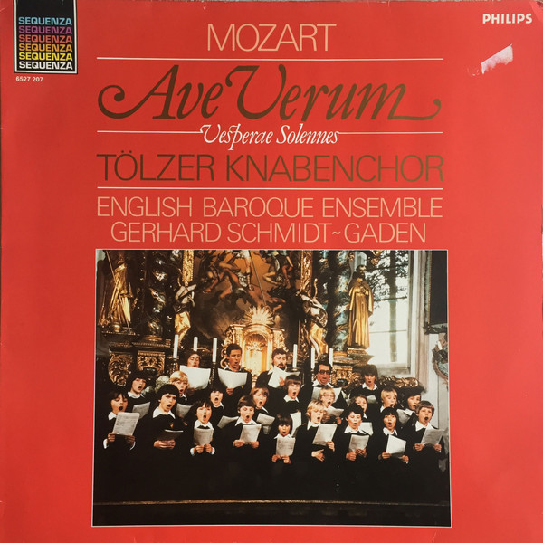 Cover Mozart*, Tölzer Knabenchor, English Baroque Ensemble, Gerhard Schmidt-Gaden - Ave Verum / Vesperae Solennes (LP, Album) Schallplatten Ankauf