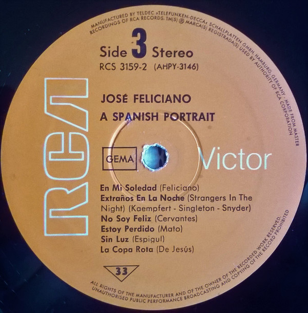 Cover José Feliciano - A Spanish Portrait Of (2xLP, Comp) Schallplatten Ankauf