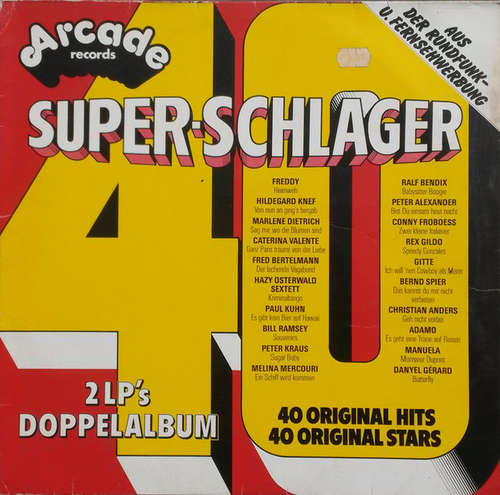 Cover Various - 40 Super-Schlager (2xLP, Comp, Mono) Schallplatten Ankauf