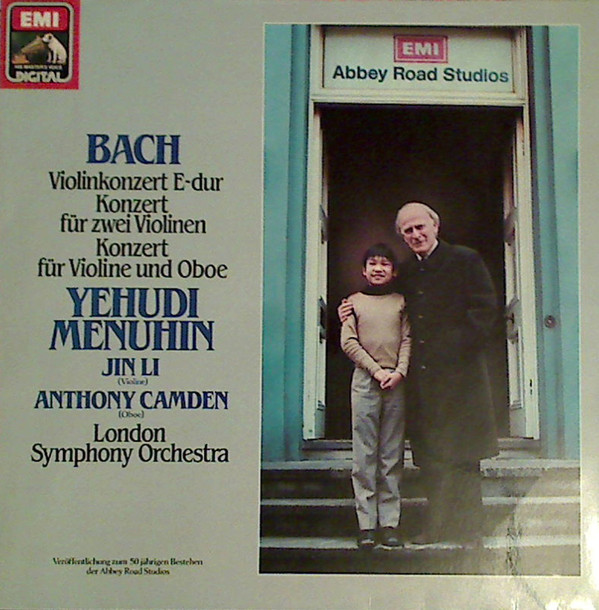 Bild Johann Sebastian Bach, Yehudi Menuhin - Bach Violinconzert E-Dur Konzert Fur Zwei Violinen Konzert Fur Violine Und Oboe (LP, Album) Schallplatten Ankauf