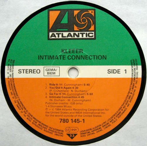 Cover Kleeer - Intimate Connection (LP, Album) Schallplatten Ankauf