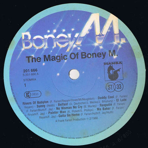Cover Boney M. - The Magic Of Boney M. - 20 Golden Hits (LP, Comp) Schallplatten Ankauf