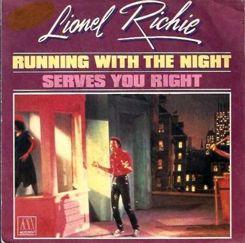 Bild Lionel Richie - Running With The Night / Serves You Right (7, Single) Schallplatten Ankauf