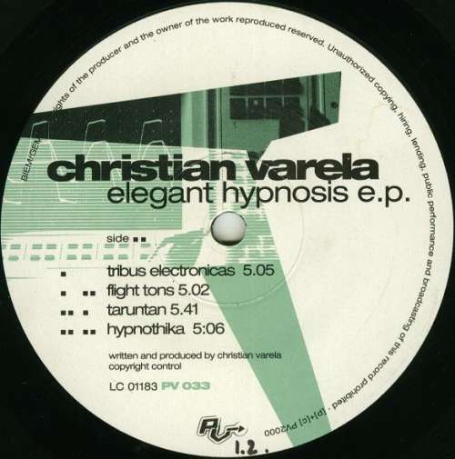 Cover Christian Varela* - Elegant Hypnosis E.P. (12, EP) Schallplatten Ankauf