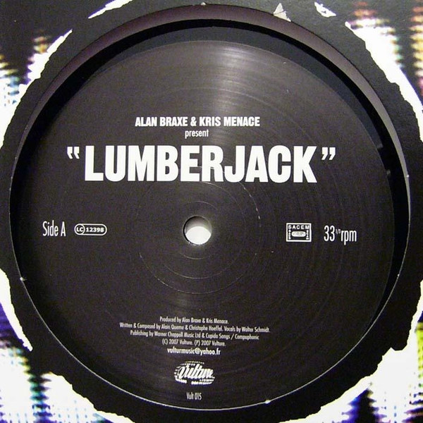 Cover Alan Braxe & Kris Menace - Lumberjack (12, S/Sided) Schallplatten Ankauf