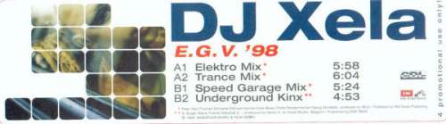 Cover DJ Xela - E.G.V. '98 (12, Promo) Schallplatten Ankauf