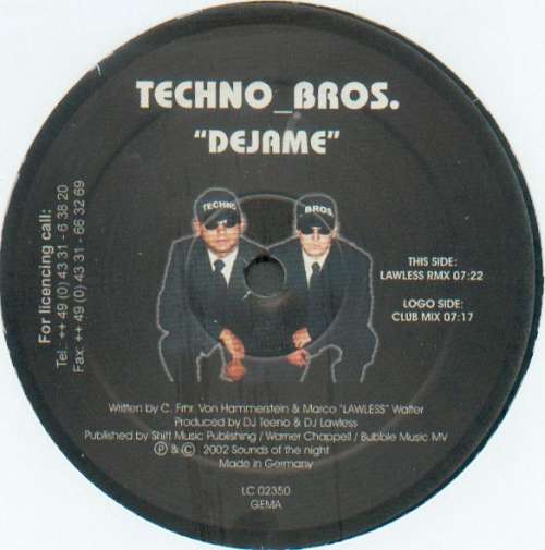 Cover Techno_Bros.* - Dejame (12) Schallplatten Ankauf