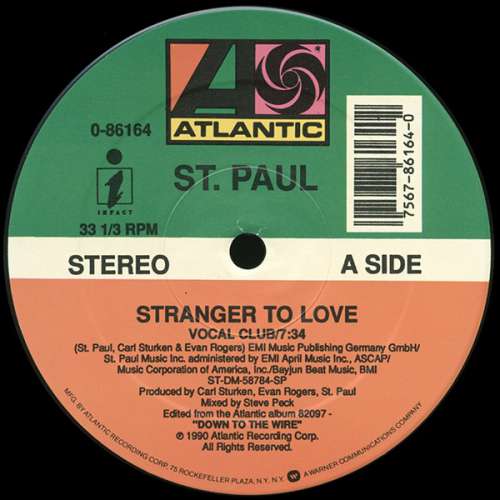 Cover St. Paul - Stranger To Love (12) Schallplatten Ankauf