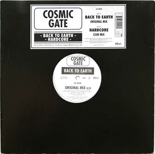 Cover Cosmic Gate - Back To Earth / Hardcore (12) Schallplatten Ankauf