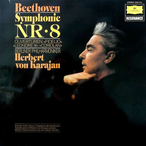 Cover Beethoven* - Herbert von Karajan, Berlin Philharmonic Orchestra* - Symphony No. 8 In F Major, Op. 93 (LP, RE) Schallplatten Ankauf