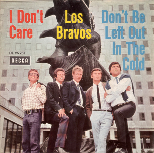 Cover Los Bravos - I Don't Care / Don't Be Left Out In The Cold (7, Single) Schallplatten Ankauf