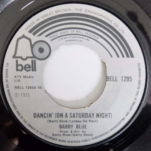 Cover Barry Blue - Dancin' (On A Saturday Night) (7, Single) Schallplatten Ankauf