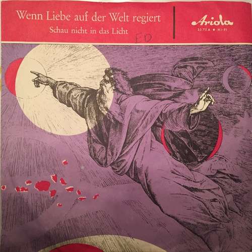Cover Eddie Constantine - Wenn Liebe Auf Der Welt Regiert / Schau Nicht In Das Licht (7, Single, Mono) Schallplatten Ankauf