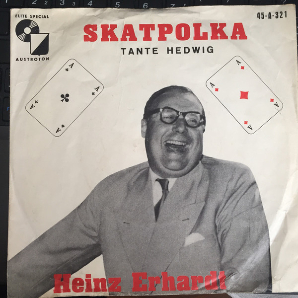 Cover Heinz Erhardt - Skatpolka / Tante Hedwig (7, Single, Mono) Schallplatten Ankauf
