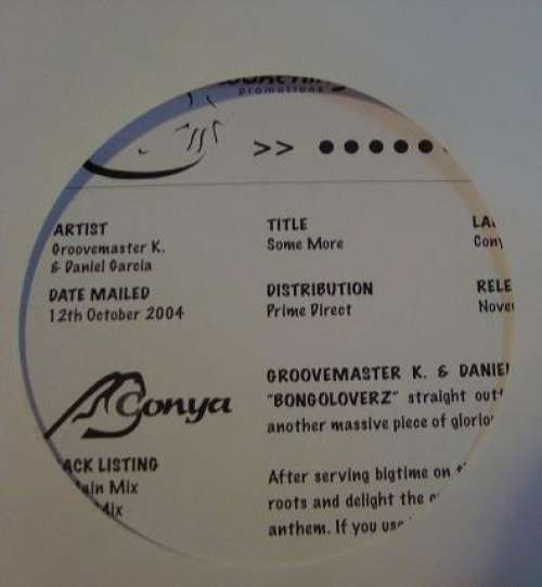 Bild Groovemaster K. & Daniel Garcia - Some More (12, Promo, W/Lbl) Schallplatten Ankauf