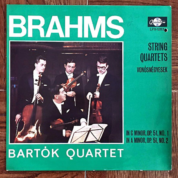 Cover Brahms*, Bartók Quartet - String Quartets = Vonósnégyesek (LP, Mono) Schallplatten Ankauf