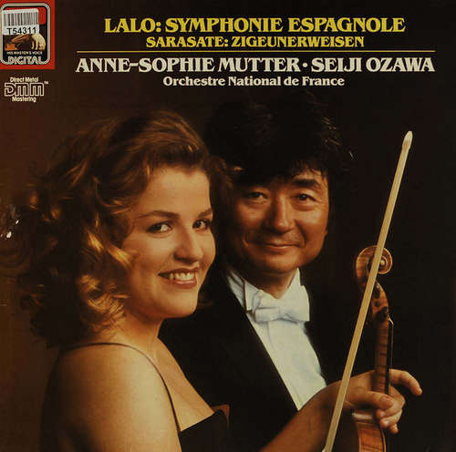Cover Lalo* / Sarasate* - Anne-Sophie Mutter / Seiji Ozawa / Orchestre National de France - Symphonie Espagnole / Zigeunerweisen (LP, Album, Club) Schallplatten Ankauf