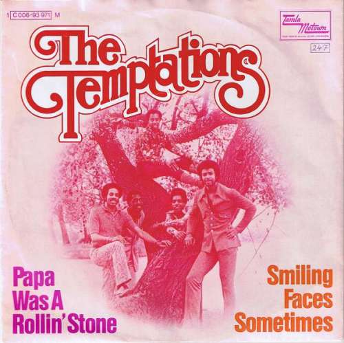 Cover Temptations, The - Papa Was A Rollin' Stone / Smiling Faces Sometimes (7, Single, Mono) Schallplatten Ankauf