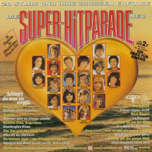 Cover Various - Die Super-Hitparade (20 Stars Und Ihre Grossen Erfolge - Neu - Schlager, Die Man Nie Vergißt) (LP, Comp) Schallplatten Ankauf