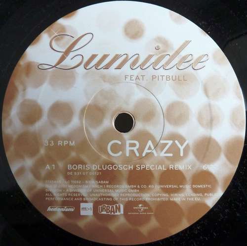 Cover Lumidee Feat. Pitbull - Crazy (12) Schallplatten Ankauf