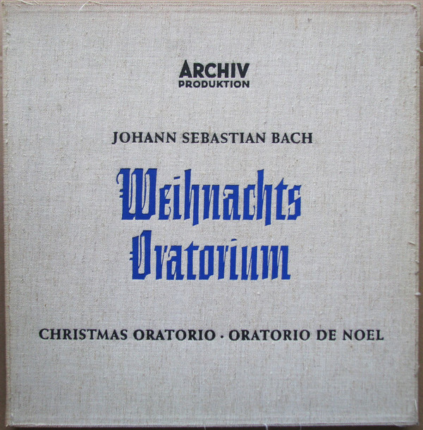 Cover Johann Sebastian Bach - Weihnachts Oratorium • Christmas Oratorio • Oratorio De Noël, BWV 248 (4xLP, Mono + Box) Schallplatten Ankauf