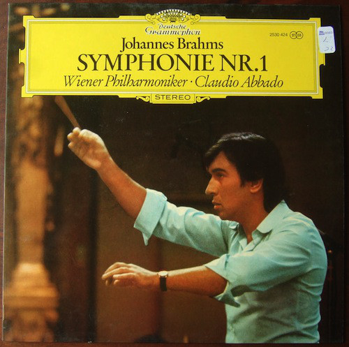 Cover Johannes Brahms / Claudio Abbado, Wiener Philharmoniker - Symphonie Nr. 1 (LP, Album) Schallplatten Ankauf