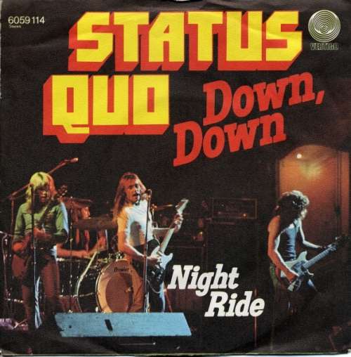 Cover Status Quo - Down, Down (7, Single, RE) Schallplatten Ankauf