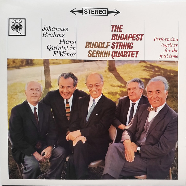 Cover Rudolf Serkin And Budapest String Quartet - Johannes Brahms Piano Quintet In F Minor (LP, Album) Schallplatten Ankauf