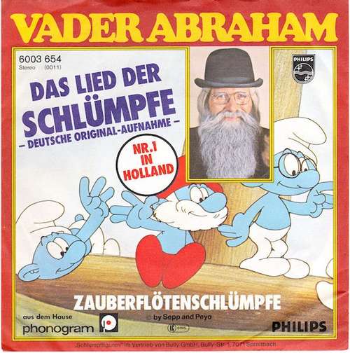 Cover Vader Abraham - Das Lied Der Schlümpfe (7, Single) Schallplatten Ankauf