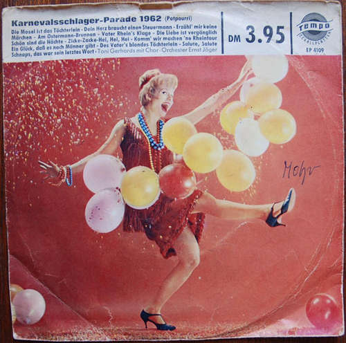 Cover Toni Gerhards mit Chor* - Karnevalsschlager-Parade 1962 (7, EP, Mono) Schallplatten Ankauf
