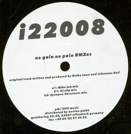 Cover Heiko Laux & Johannes Heil - No Gain No Pain RMXes (2x12, EP) Schallplatten Ankauf