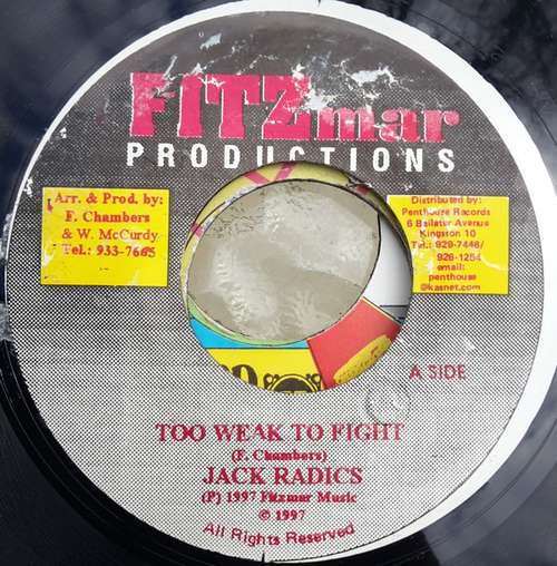 Cover Jack Radics, Ultimate Shines - Too weak to fight / When you have someone (7, Single) Schallplatten Ankauf