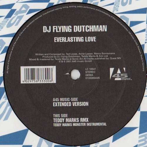 Cover DJ Flying Dutchman - Everlasting Love (12) Schallplatten Ankauf