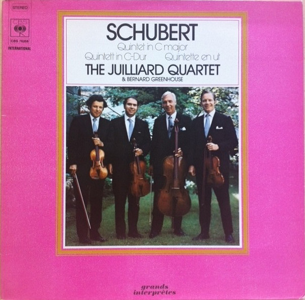 Cover Schubert*, The Juilliard Quartet* & Bernard Greenhouse - Quintet In C Major = Quintet In C-Dur = Quintette En Ut (LP, RE, Gat) Schallplatten Ankauf
