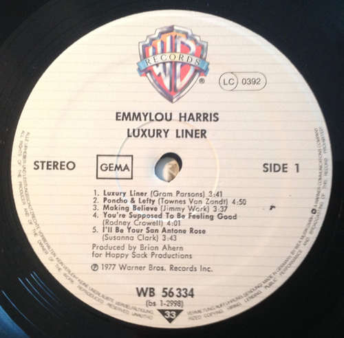 Cover Emmylou Harris - Luxury Liner (LP, Album) Schallplatten Ankauf